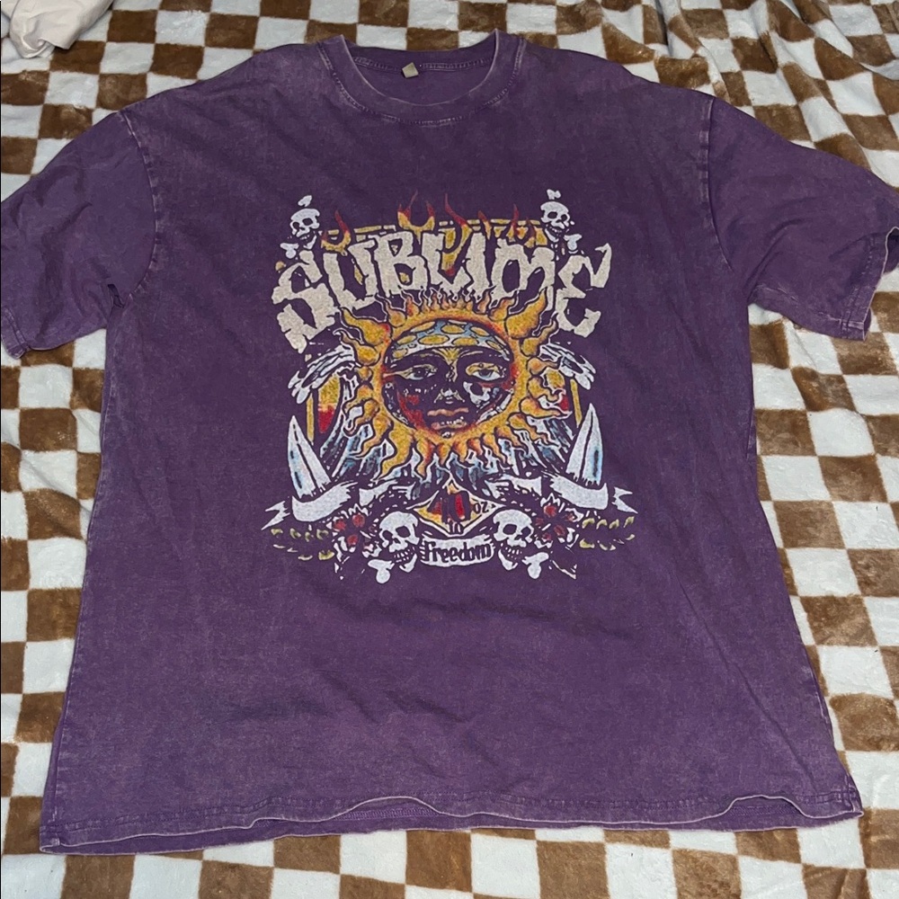 Purple Graphic T-Shirt